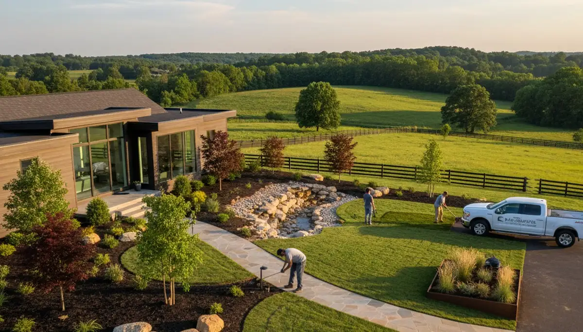 Landscaping design team serving Memphis, TN with professional outdoor property improvement services