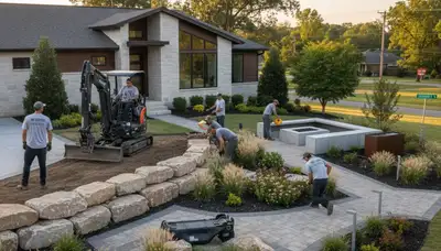 Landscaping team serving Memphis, TN with professional landscape design and outdoor care