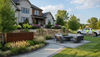 Landscaping service in Memphis, TN for custom yard design and outdoor property enhancement